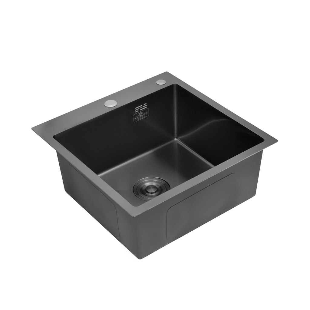 Мийка кухонна Kroner Schwarze-5050HM (CV022793) - зображення 2