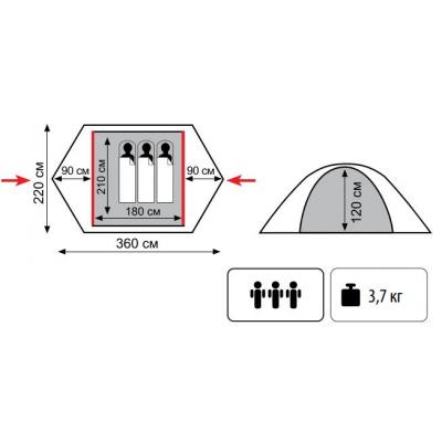 Намет Tramp Erie (TLT-023) - зображення 2