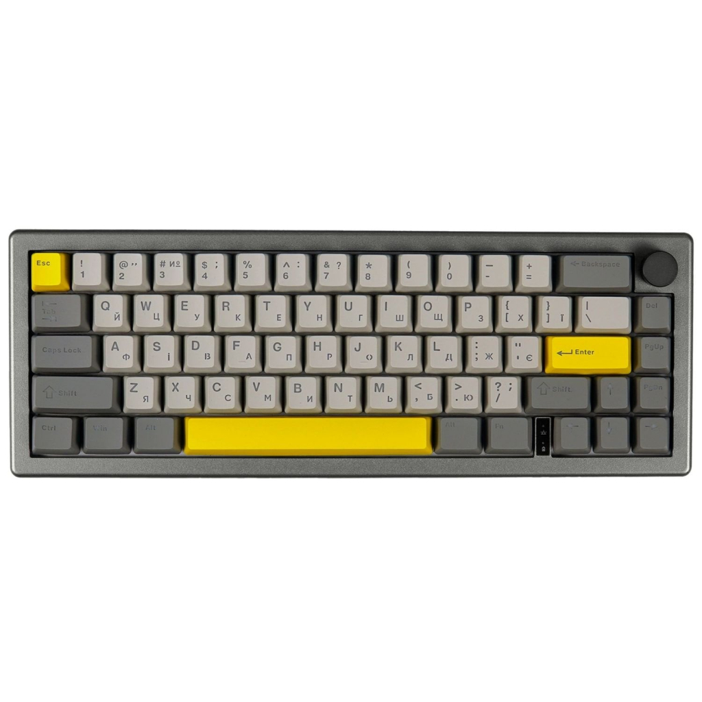 Клавіатура Epomaker EK68 65 Budgerigar V2 Switch Hot-Swap RGB Wireless/Bluetooth/USB UA Black (EK68-B-BV2) - зображення 1