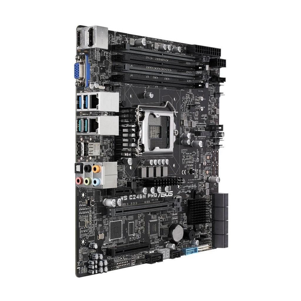 Серверна материнська плата ASUS WS C246M PRO - зображення 3