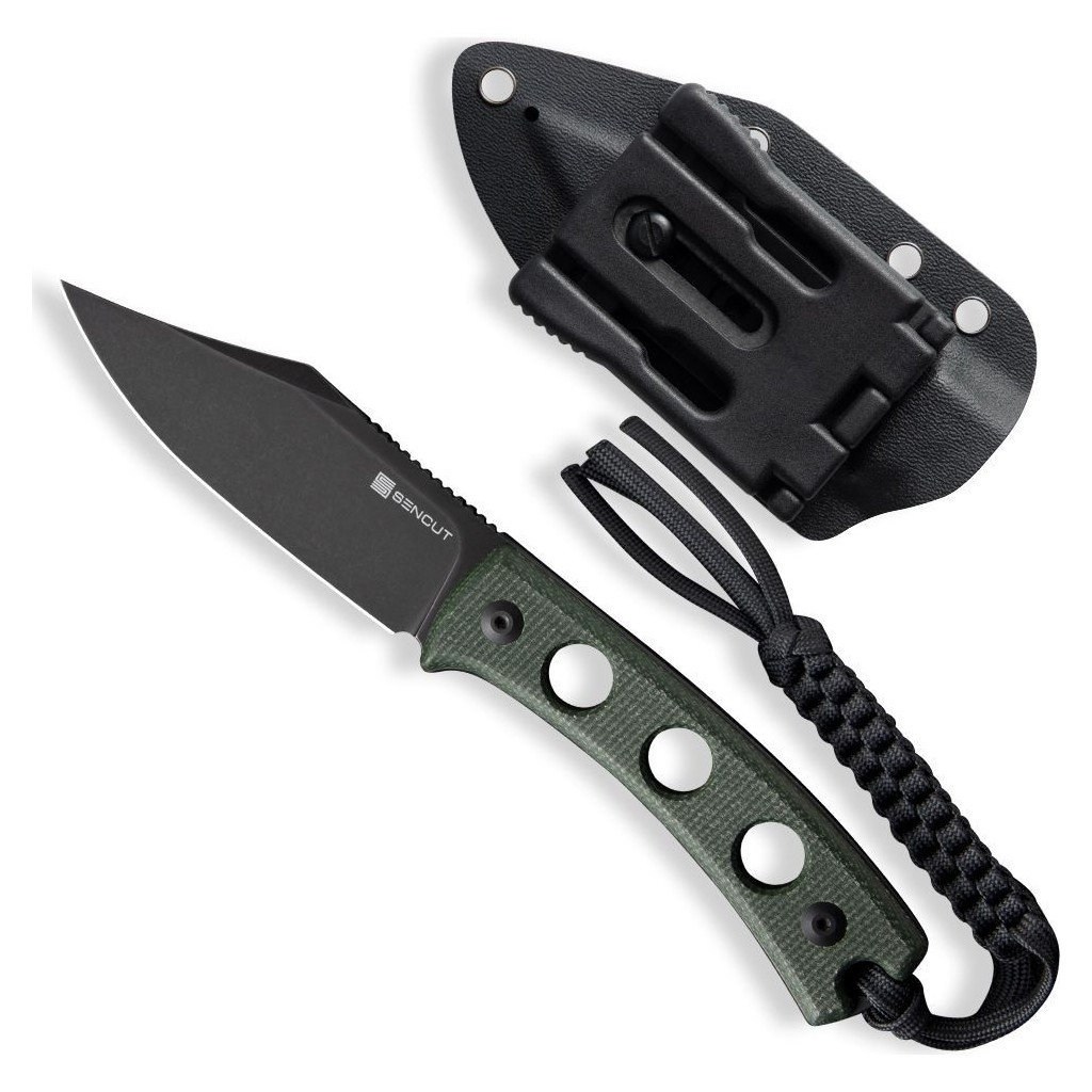 Ніж Sencut Waxahachie Dark Micarta Black Blade (SA11C) - зображення 4