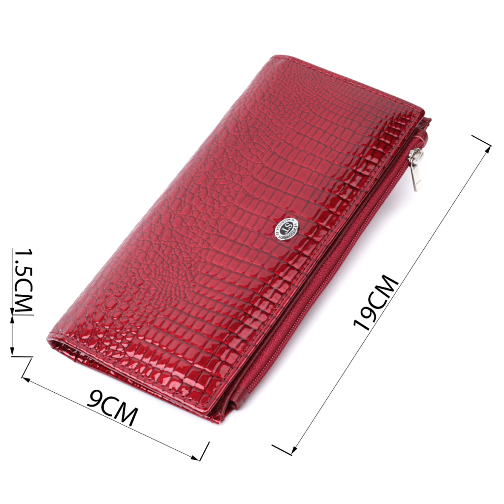 Гаманець ST Leather З натуральної шкіри Червоний (22715) - зображення 3