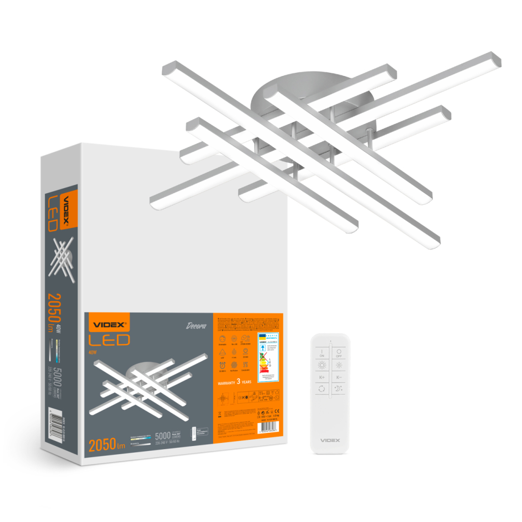 Світильник Videx DECORA 40W (VL-CLD-988-SL) - зображення 1