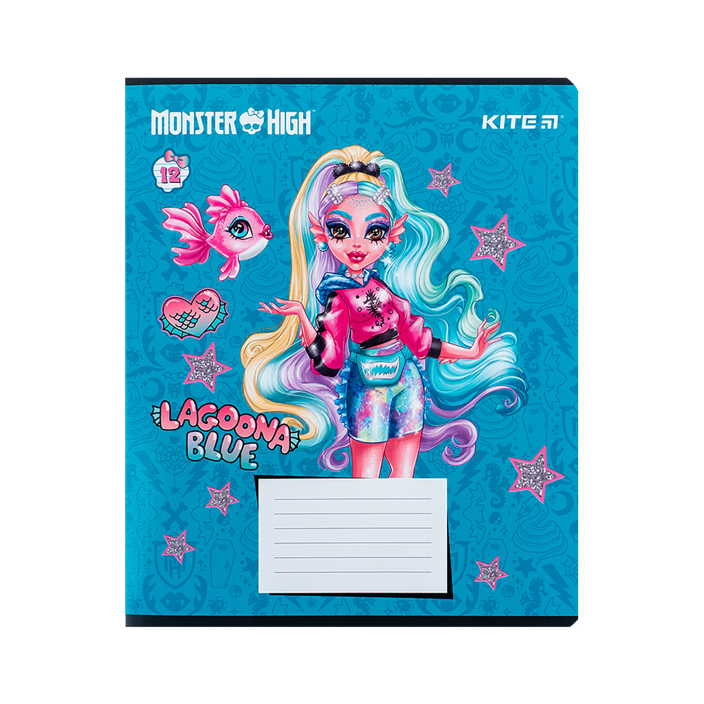Зошит Kite Monster High 12 аркушів, лінія (MH24-234) - зображення 10