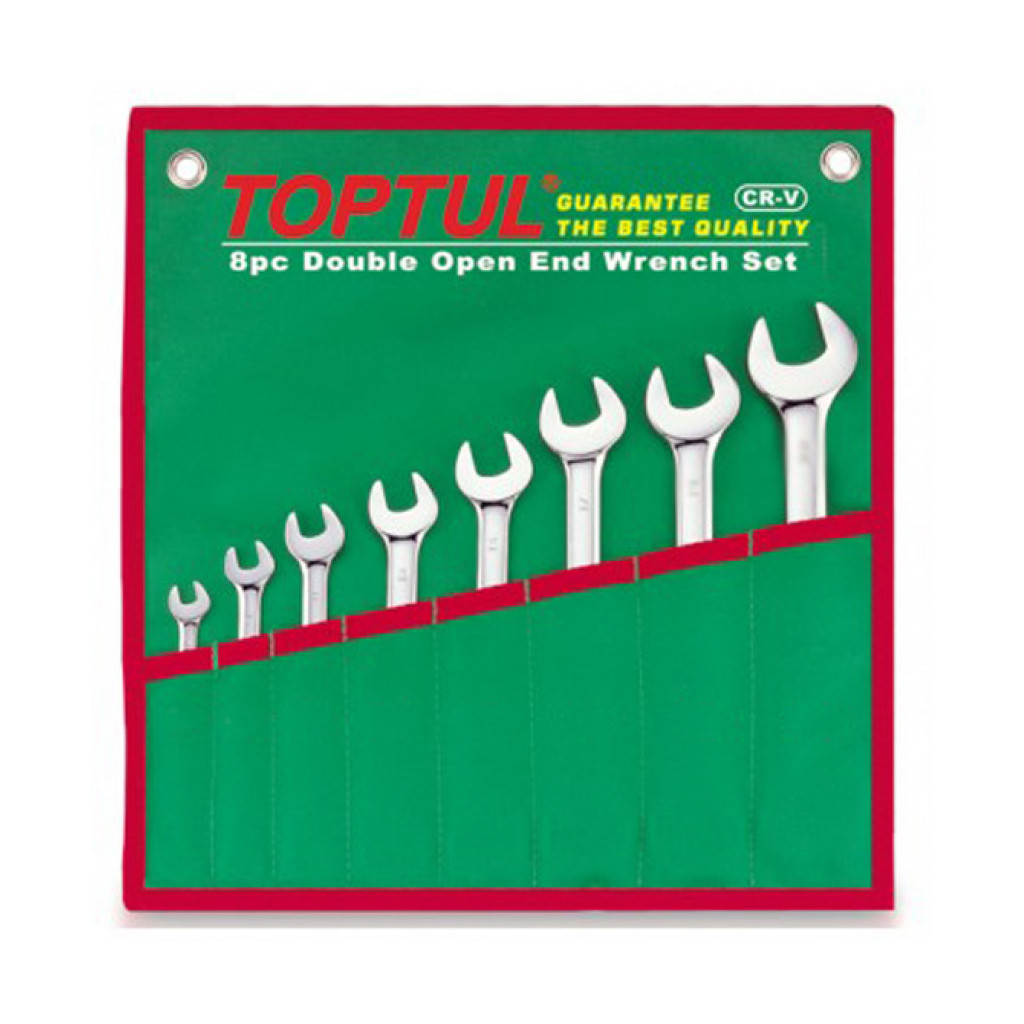 Ключ Toptul набір комбінованих 8 шт. 10-19 (GAAA0804) - зображення 1