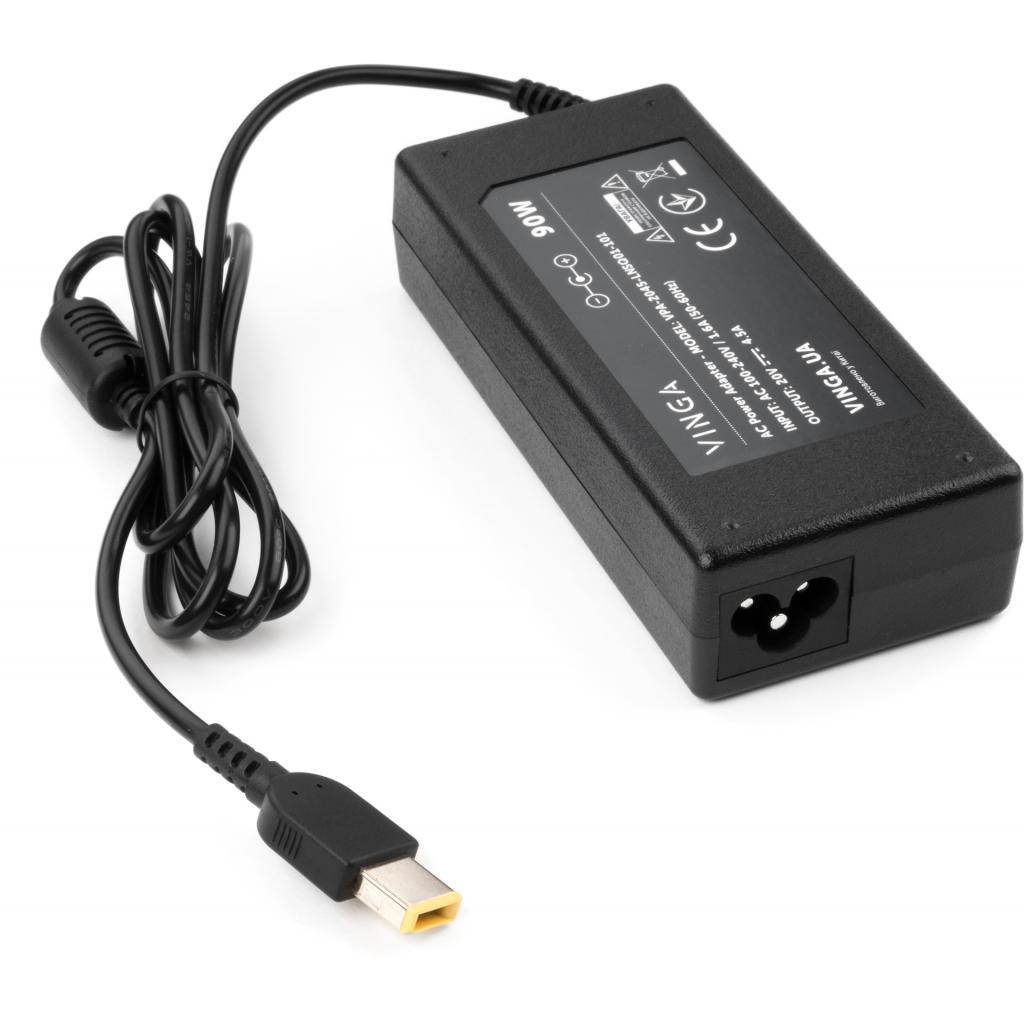 Блок живлення до ноутбуку Vinga Lenovo 90W 20V 4.5A square (VPA-2045-LNSQ01-101) - зображення 2