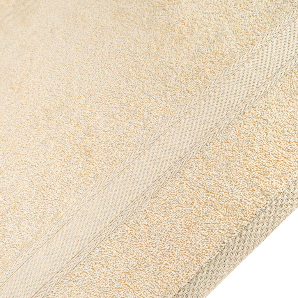 Рушник Home Line махровий бордюрний (кремовий) 400 гр/м2, 70х140 см (181821) - зображення 2