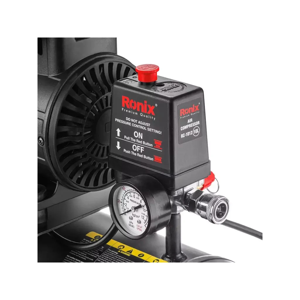 Компресор Ronix 10л, 1280Вт (RC-1012) - зображення 7