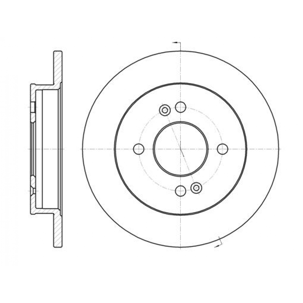 Гальмівний диск REMSA 6991.00 - зображення 1