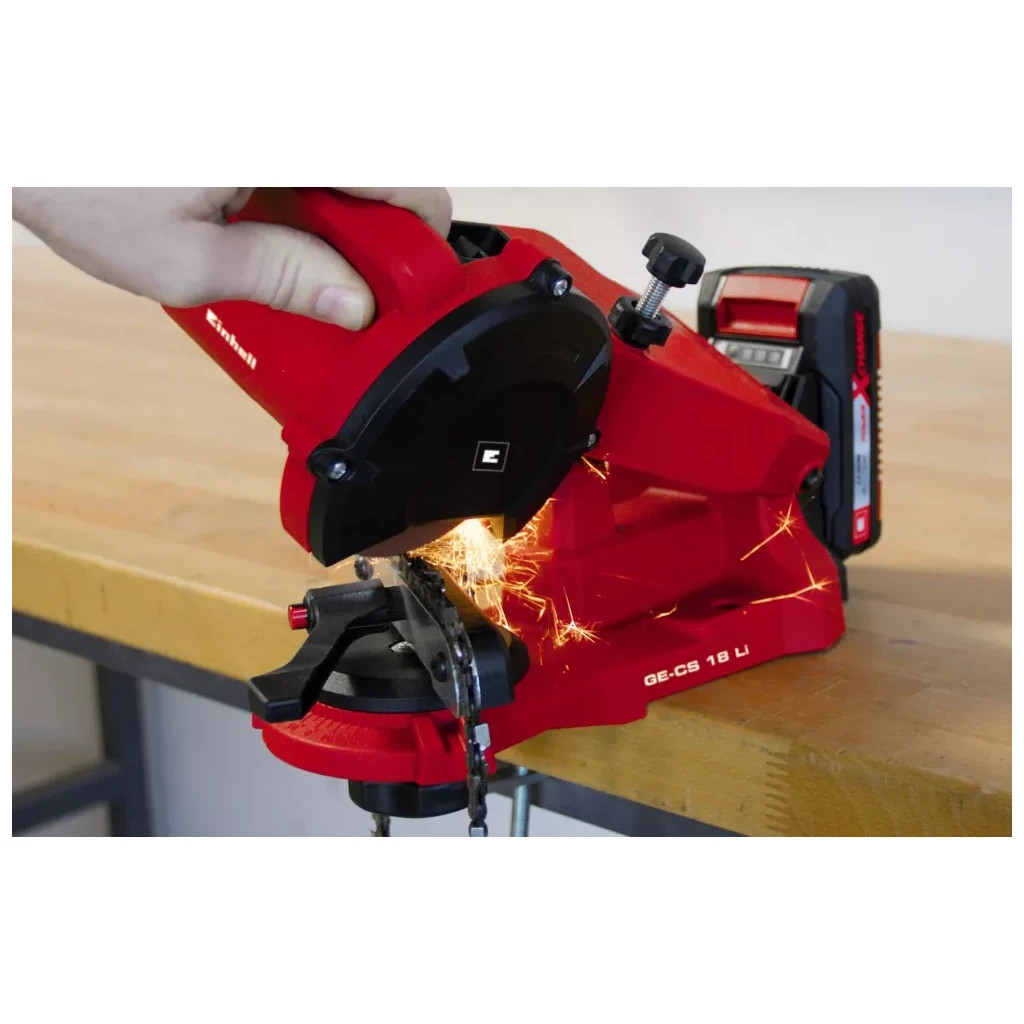 Точильний верстат Einhell для заточування ланцюгів GE-CS 18 Li - Solo, 18В PXC (без АКБ та ЗП) (4499940) - зображення 2