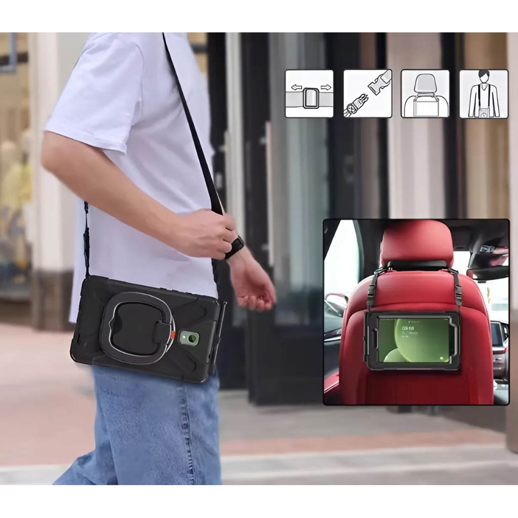 Чохол до планшета BeCover Heavy Duty Samsung Galaxy Tab Active 3 SM-T570/SM-T575/SM-T577 8" Black (713450) - зображення 5