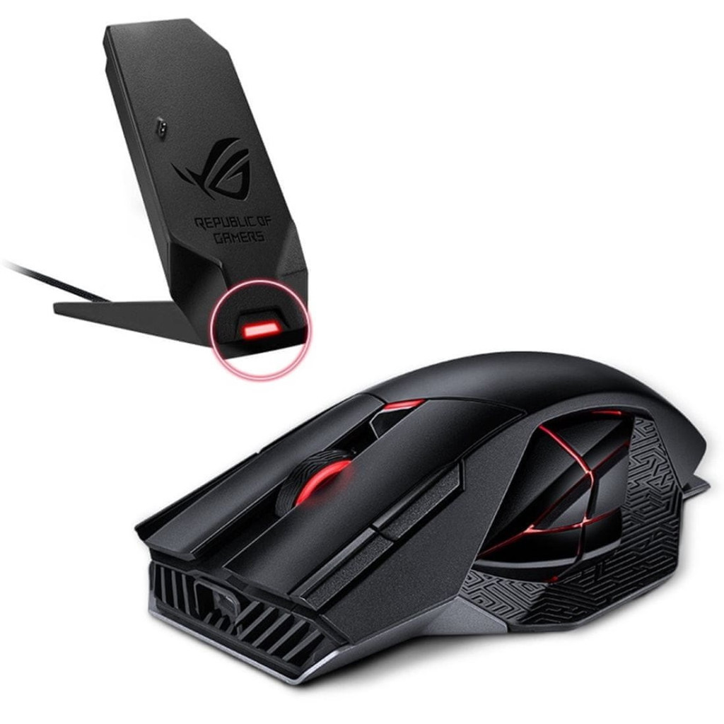 Мишка ASUS Rog Spatha X Wireless/USB Black (90MP0220-BMUA00) - зображення 5