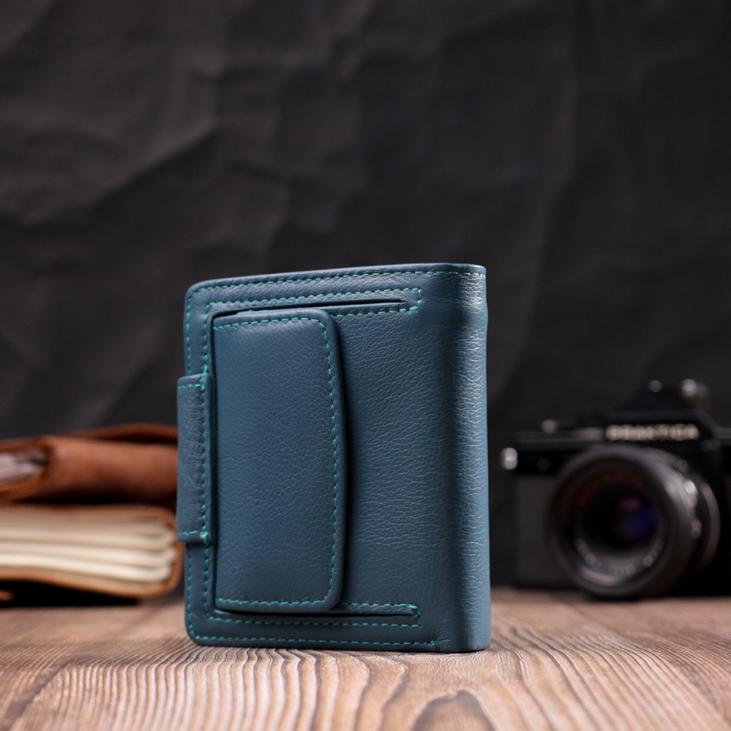 Портмоне ST Leather Бірюзове (19457) - зображення 10