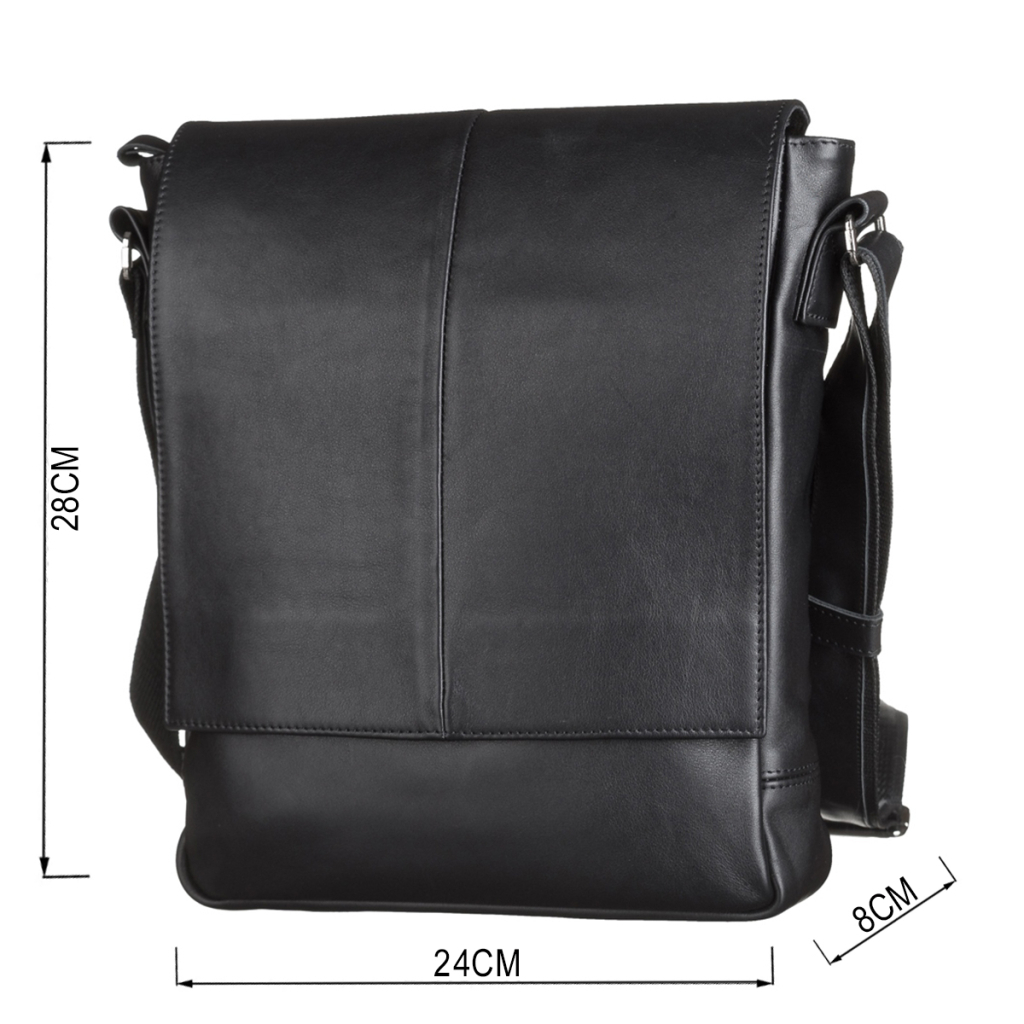 Сумка Shvigel Шкіряна Чорна (00859) - зображення 3