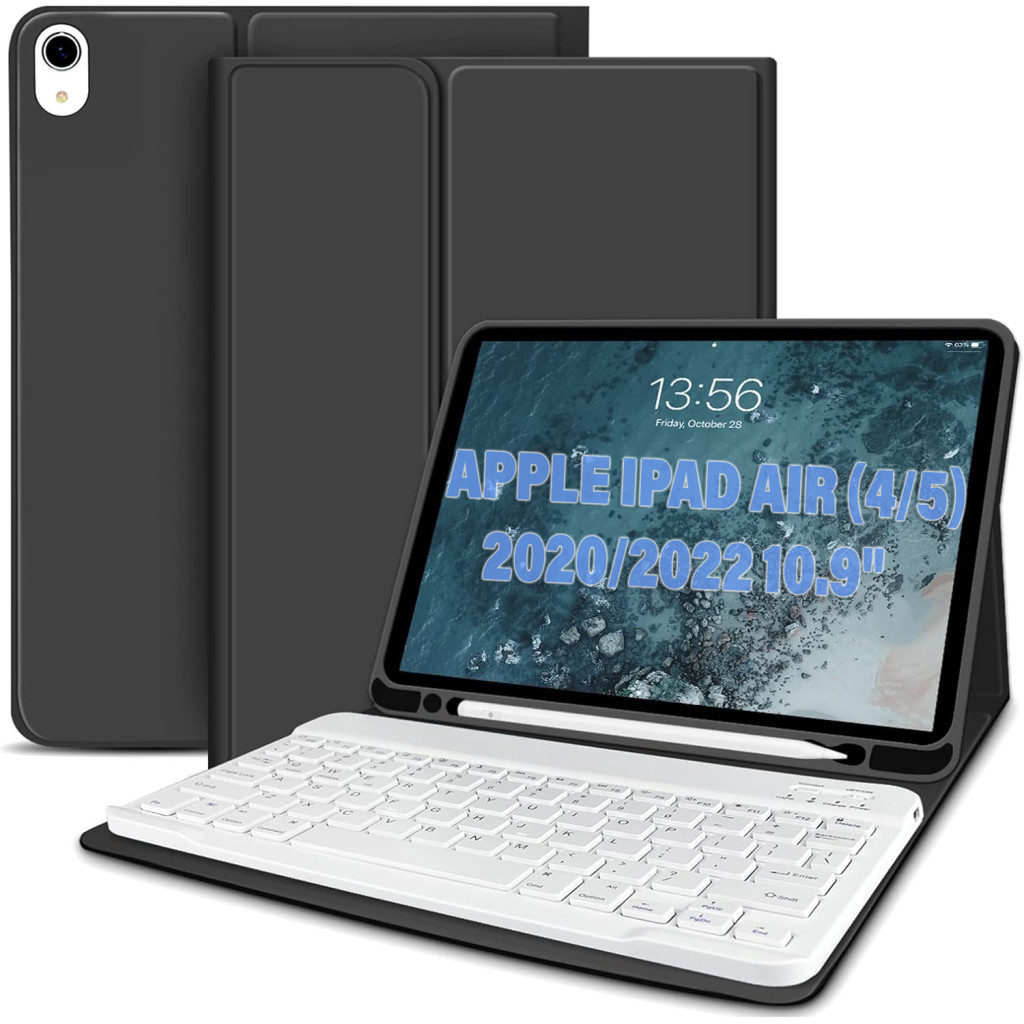 Чохол до планшета BeCover Keyboard Apple iPad Air (4/5) 2020/2022 10.9" Black (711144) - зображення 1