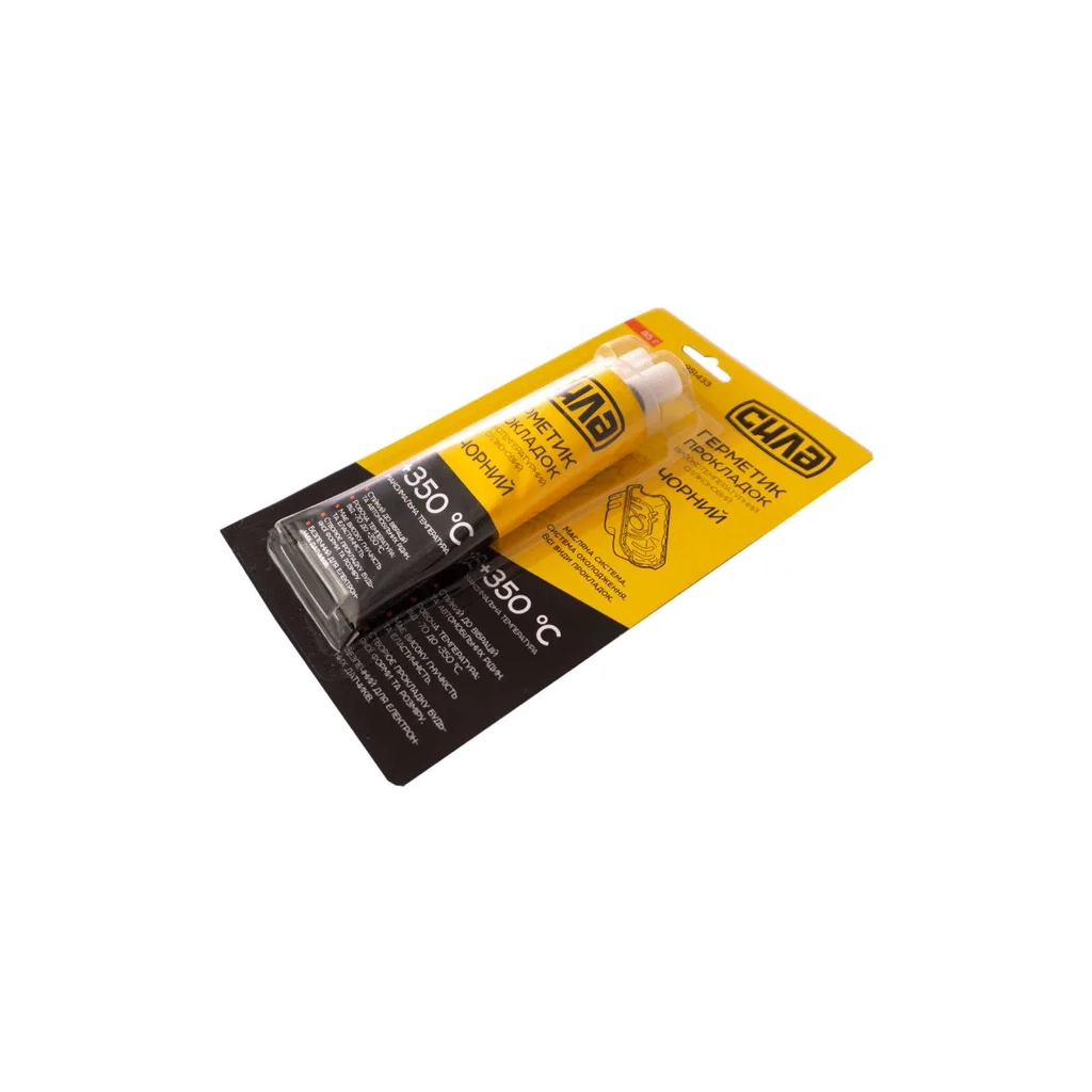 Герметик автомобільний СИЛА +350 °С чорний 85 г (951433) - зображення 2