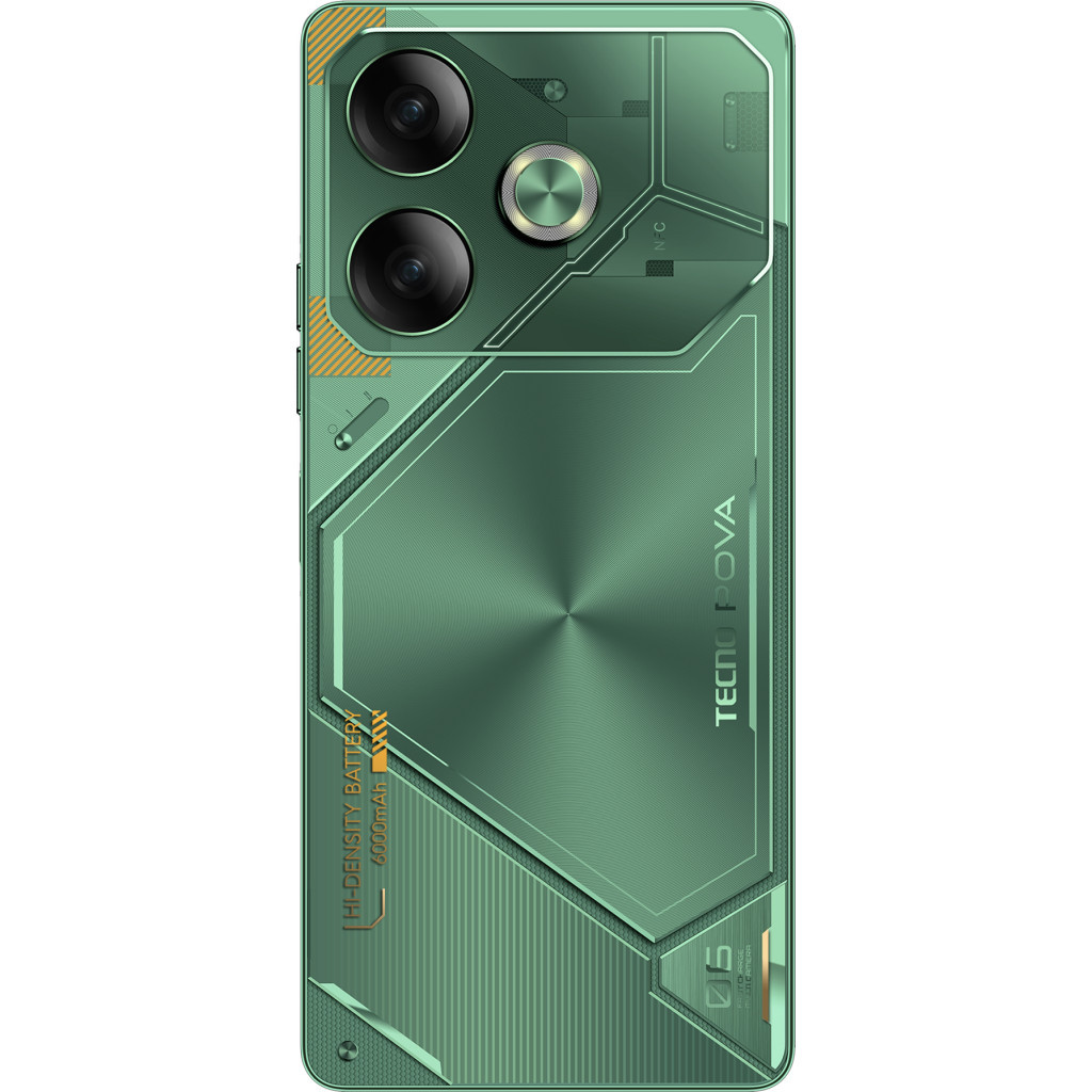 Мобільний телефон Tecno POVA 6 12/256GB Comet Green (4894947019081) - зображення 3
