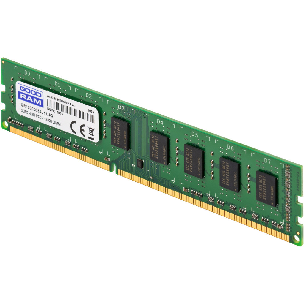 Модуль пам'яті для комп'ютера DDR3 4GB 1600 MHz Goodram (GR1600D364L11/4G) - зображення 3