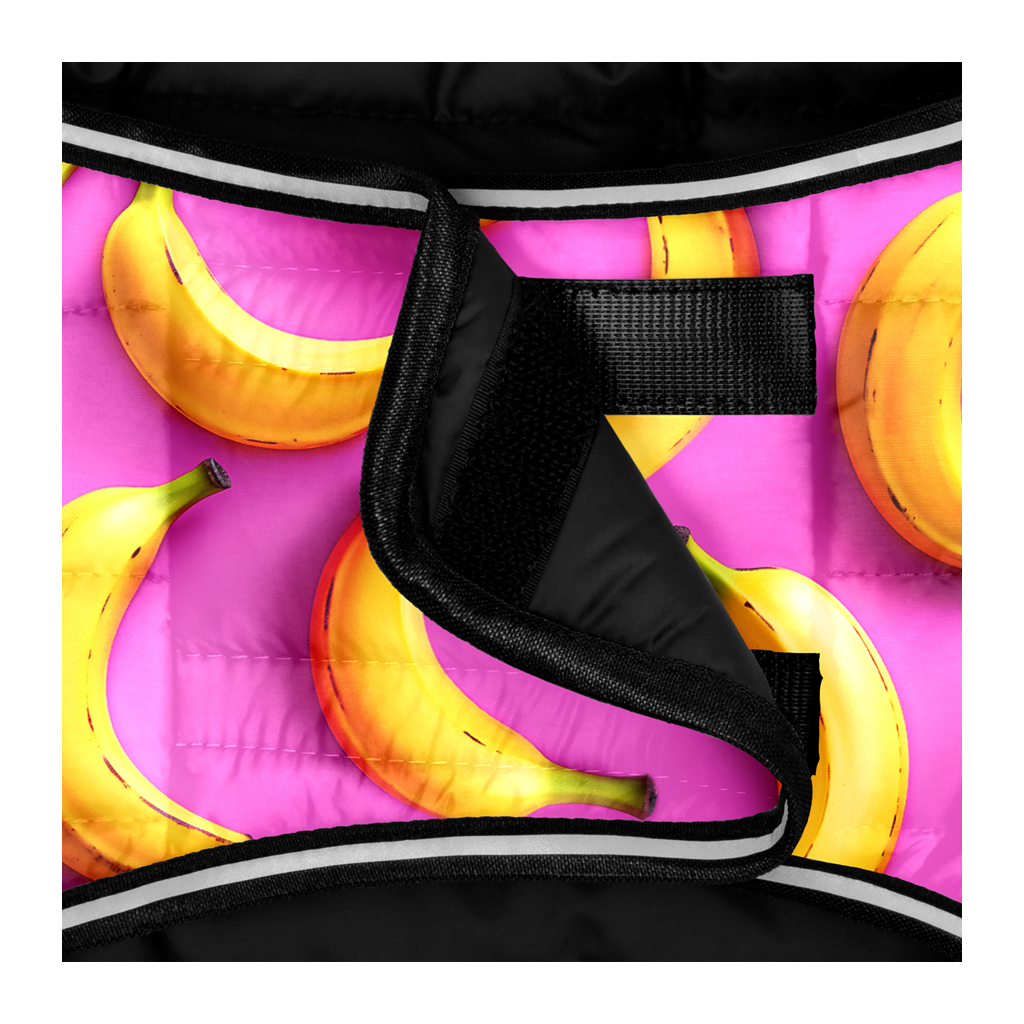 Курточка для тварин WAUDOG Clothes Банани на рожевому M (504-4055) - зображення 4