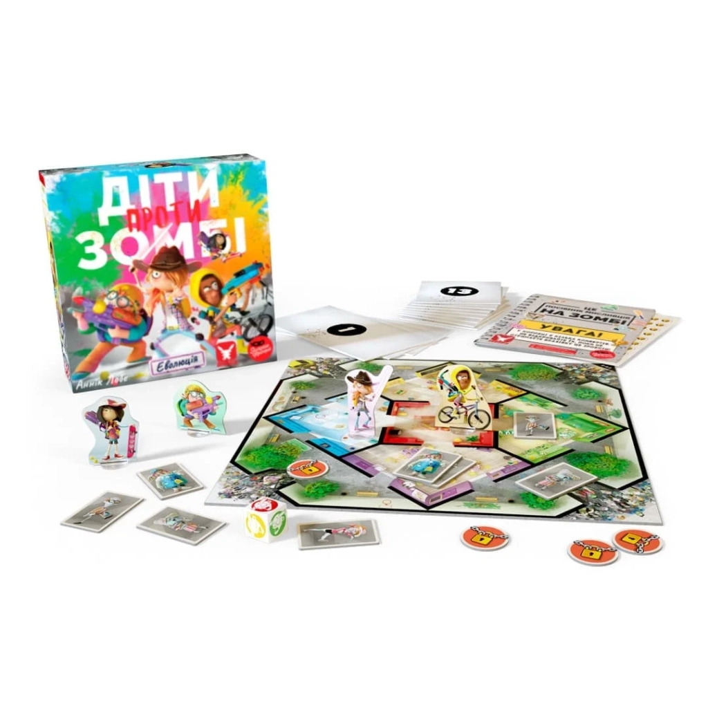 Настільна гра Geekach Games Діти проти зомбі (Zombie Kidz Evolution, Українською) (GKCH016ZKE/ZKE01-2024-26-UA) - зображення 2