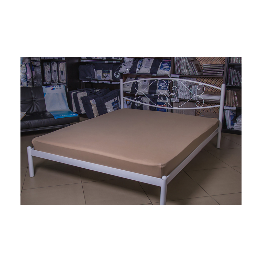 Простирадло Billerbeck трикотажне на резинці коричневе 100х200 см (1671-Е42) - зображення 2