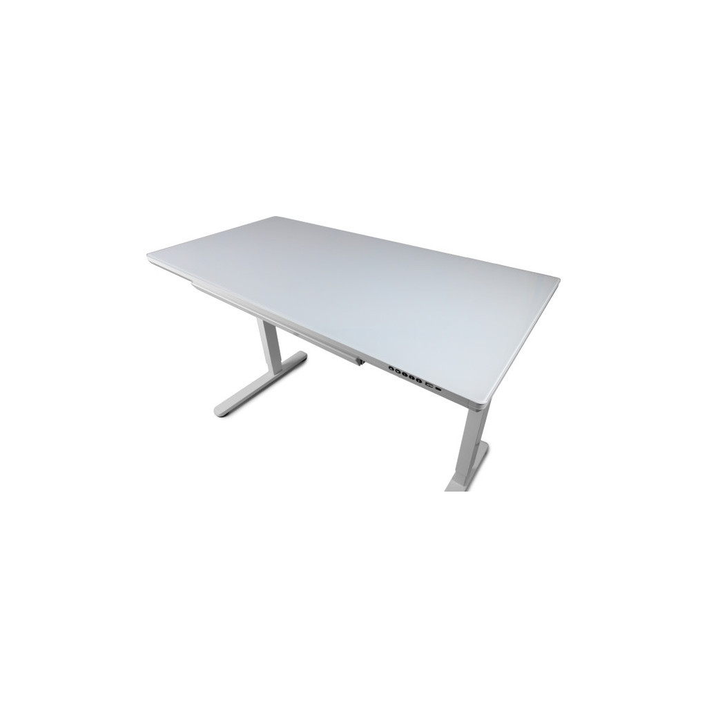 Комп'ютерний стіл Barsky StandUp white glass 1200*600 (BST-12new) - зображення 5