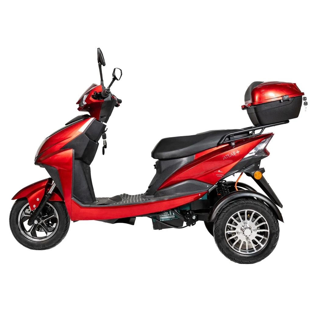 Електроскутер Atlas Falcon Trike Box 1500W Red (4012) - зображення 2