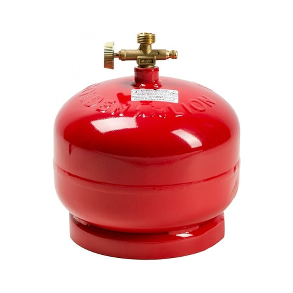 Побутовий газовий балон Voltronic ПРОПАН 2кг (4,8л) + пальник 20448 Red (GBR-2k-48L) - изображение 1