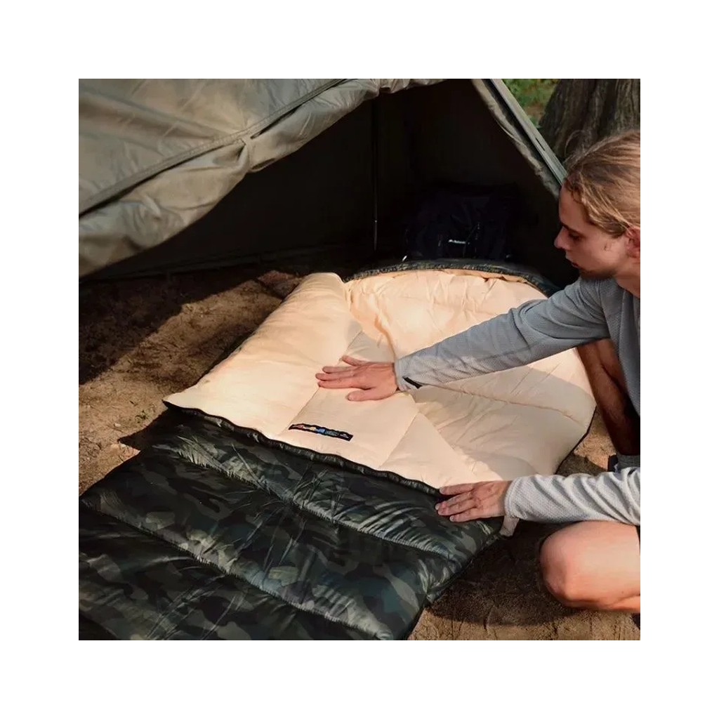 Спальний мішок Naturehike з капюшоном M320 CNK2350WS023, зелений камуфляж, лівий (6975641889199) - зображення 5