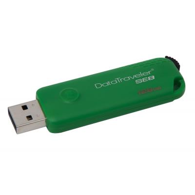USB флеш накопичувач Kingston 128GB DataTraveler SE8 Green USB 2.0 (DTSE8/128GB) - зображення 7
