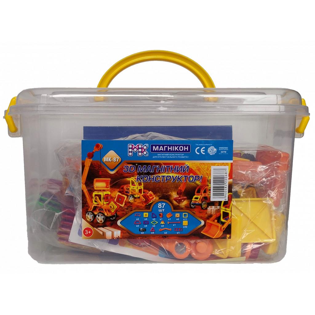Конструктор Магнікон 87 деталей Plastic box (MK-87) - зображення 2
