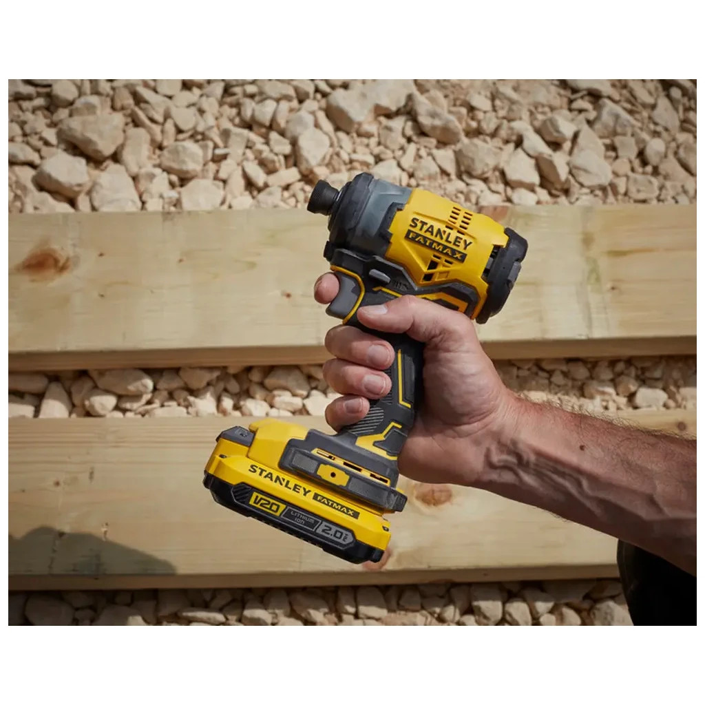 Гайковерт Stanley FatMax, 18V, 2x2Ah, 190Нм, 2900 об/хв, 3800 уд/хв (SFMCF820D2K) - зображення 4