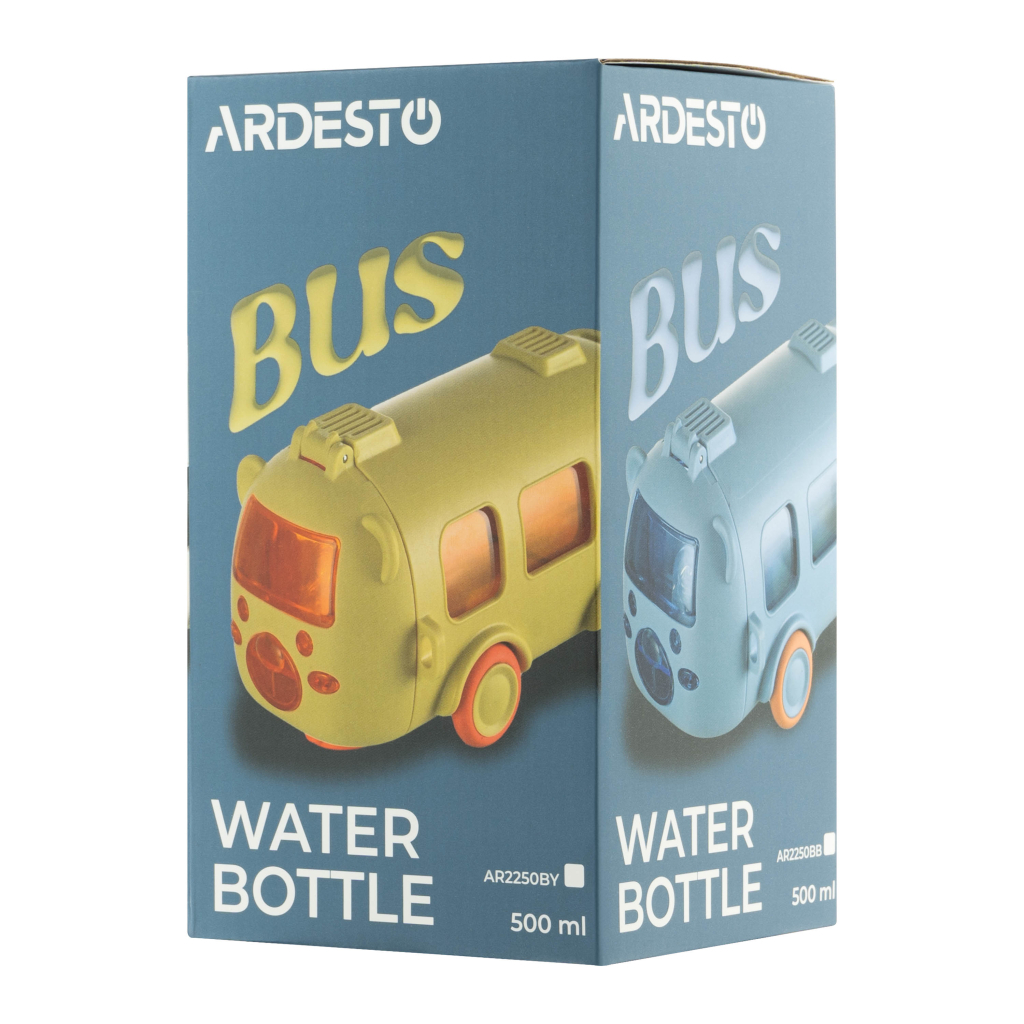 Пляшка для води Ardesto Bear Bus 500мл блакитний (AR2250BB) - зображення 9