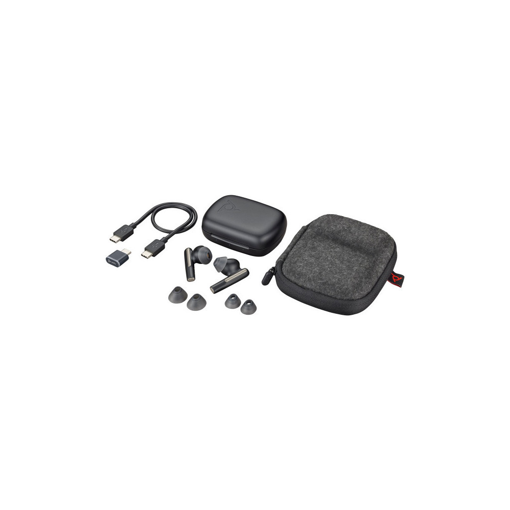 Навушники Poly Voyager Free 60 Earbuds + BT700C + BCHC Black (7Y8H4AA) - зображення 6