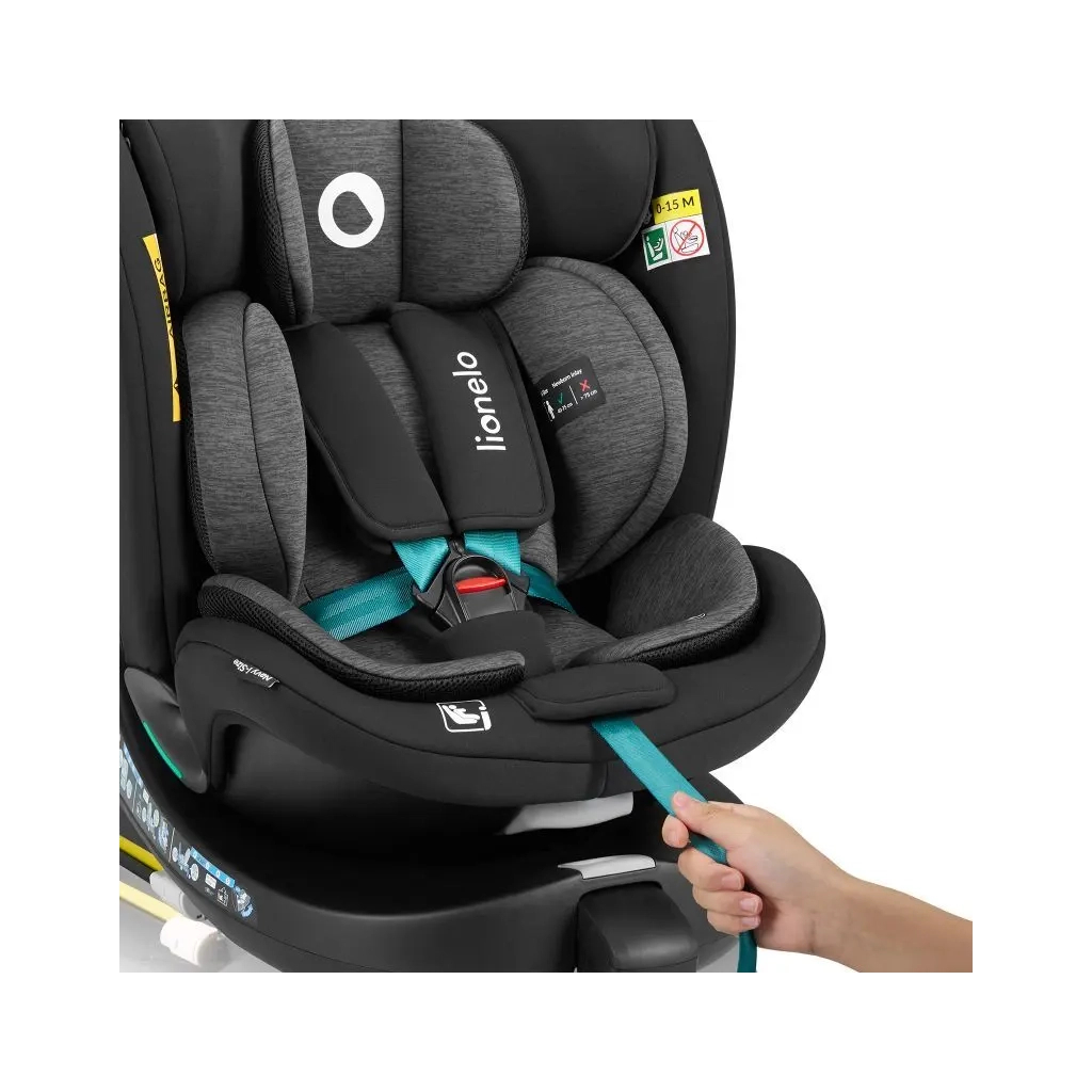 Автокрісло Lionelo Navy I-Size Black Turquoise (LO-NAVY I-SIZE BLACK TURQUOISE) - зображення 11
