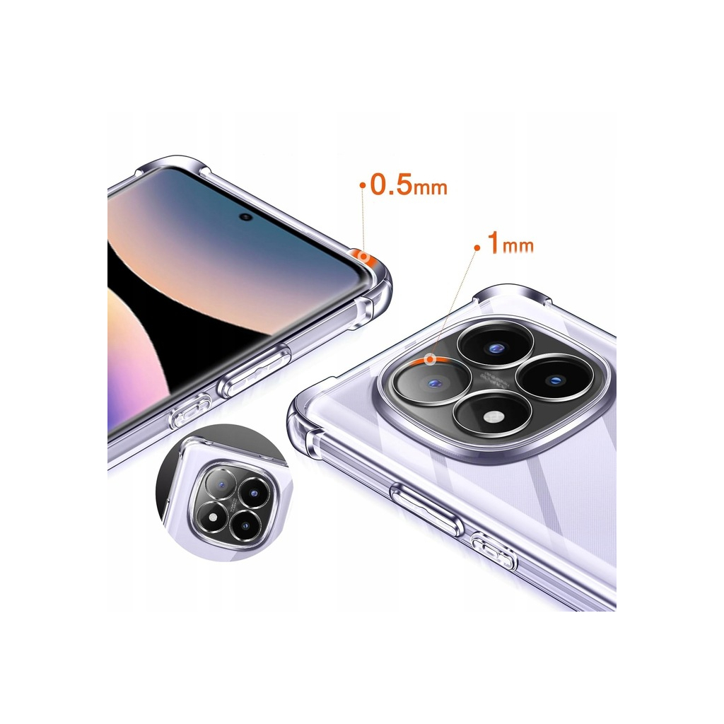 Чохол до мобільного телефона BeCover Anti-Shock Xiaomi Redmi Note 14 Pro 4G Clear (713036) - зображення 4