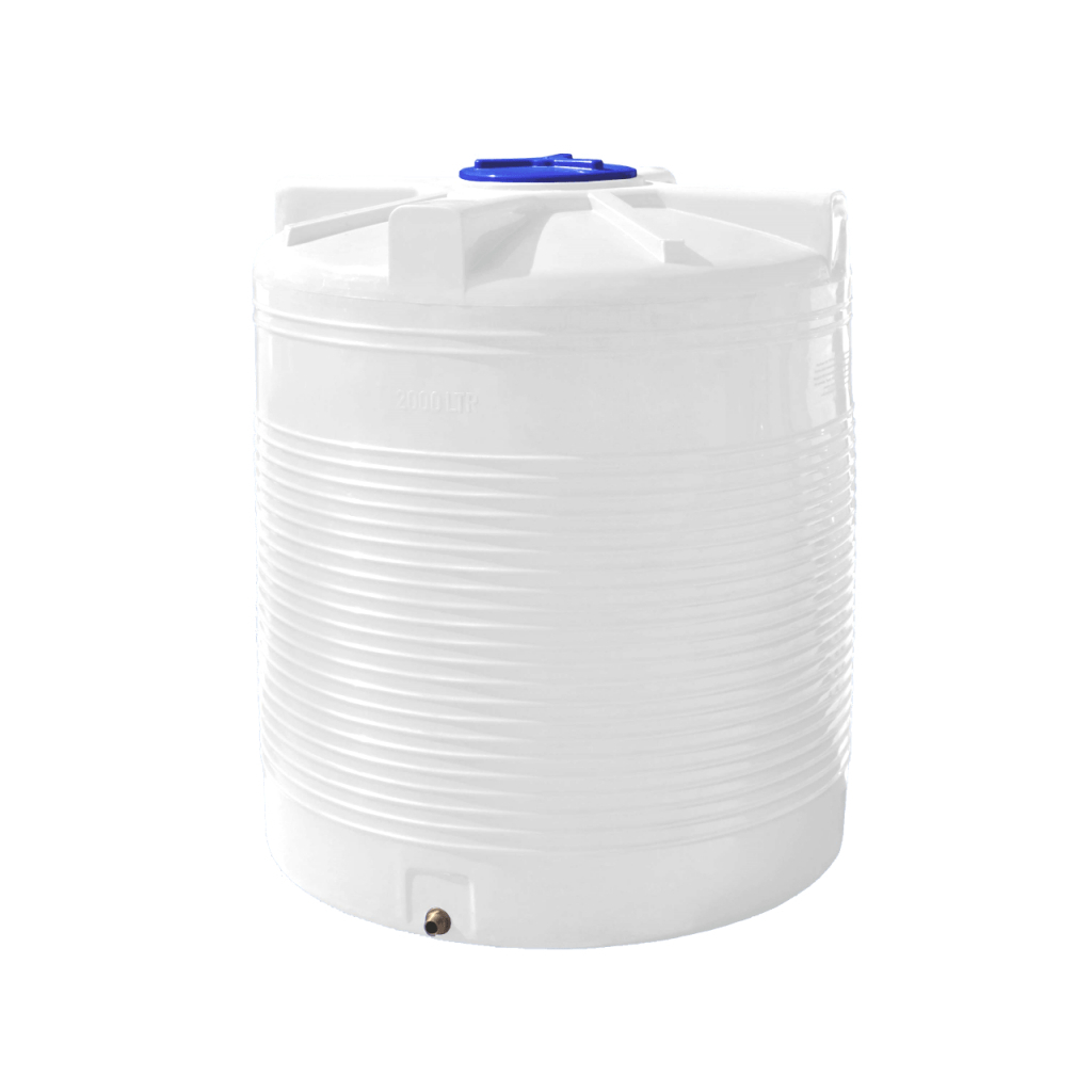 Ємність для води Рото Європласт вертикальна харчова 2000 л біла (127) - зображення 1