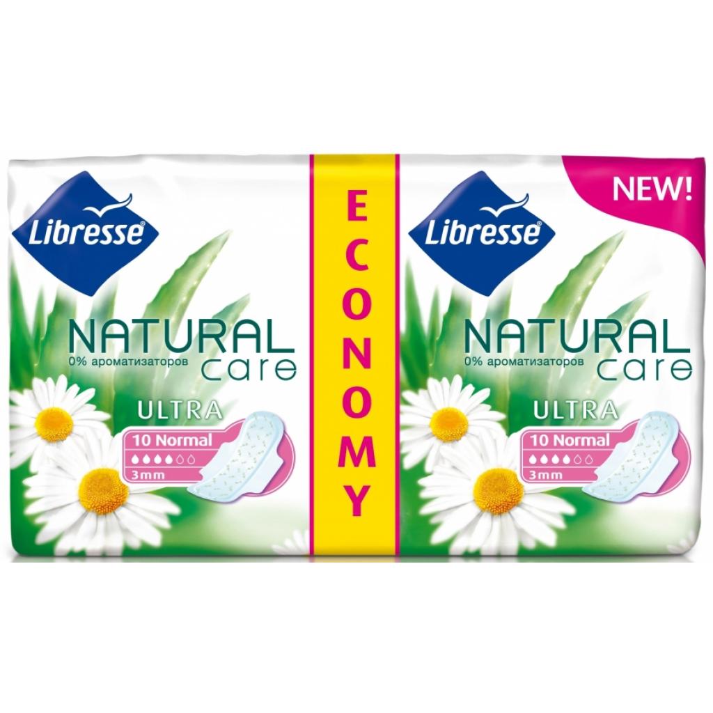 Гігієнічні прокладки Libresse Natural Care Ultra Clip Normal 20 шт (7322540523720) - зображення 1