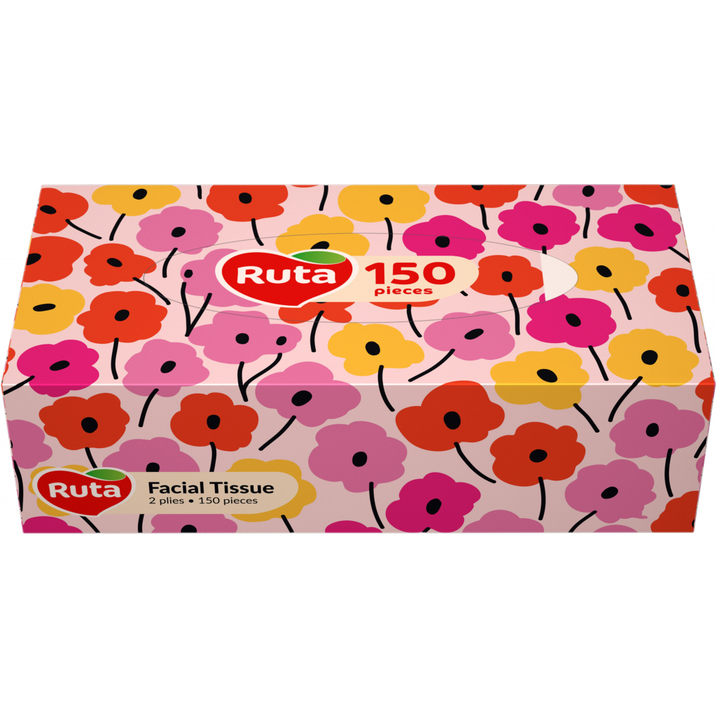 Серветки косметичні Ruta Women Brick 2 шари 150 аркушів (4820023748712) - изображение 1