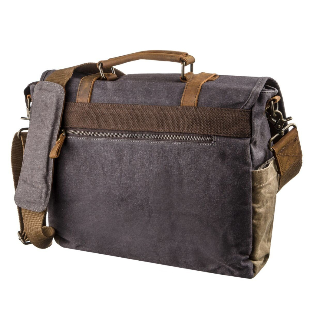 Сумка Vintage Текстильна Сіра (20059) - зображення 2