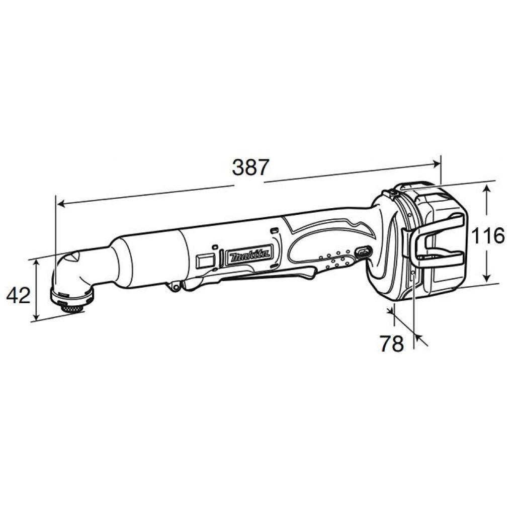 Гайковерт Makita 14,4В, 60НМ (без АКБ та БЖ) (DTL060Z) - зображення 3