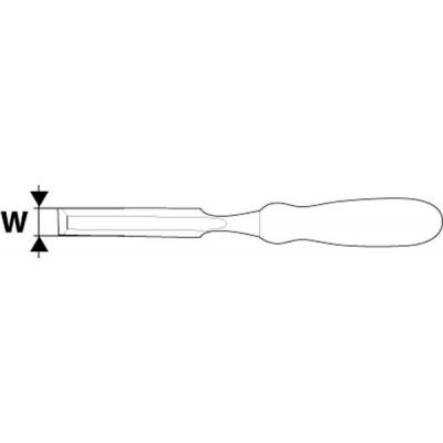 Стамеска Topex 12 мм, CrV, двокомпонентна рукоятка (09A412) - зображення 2