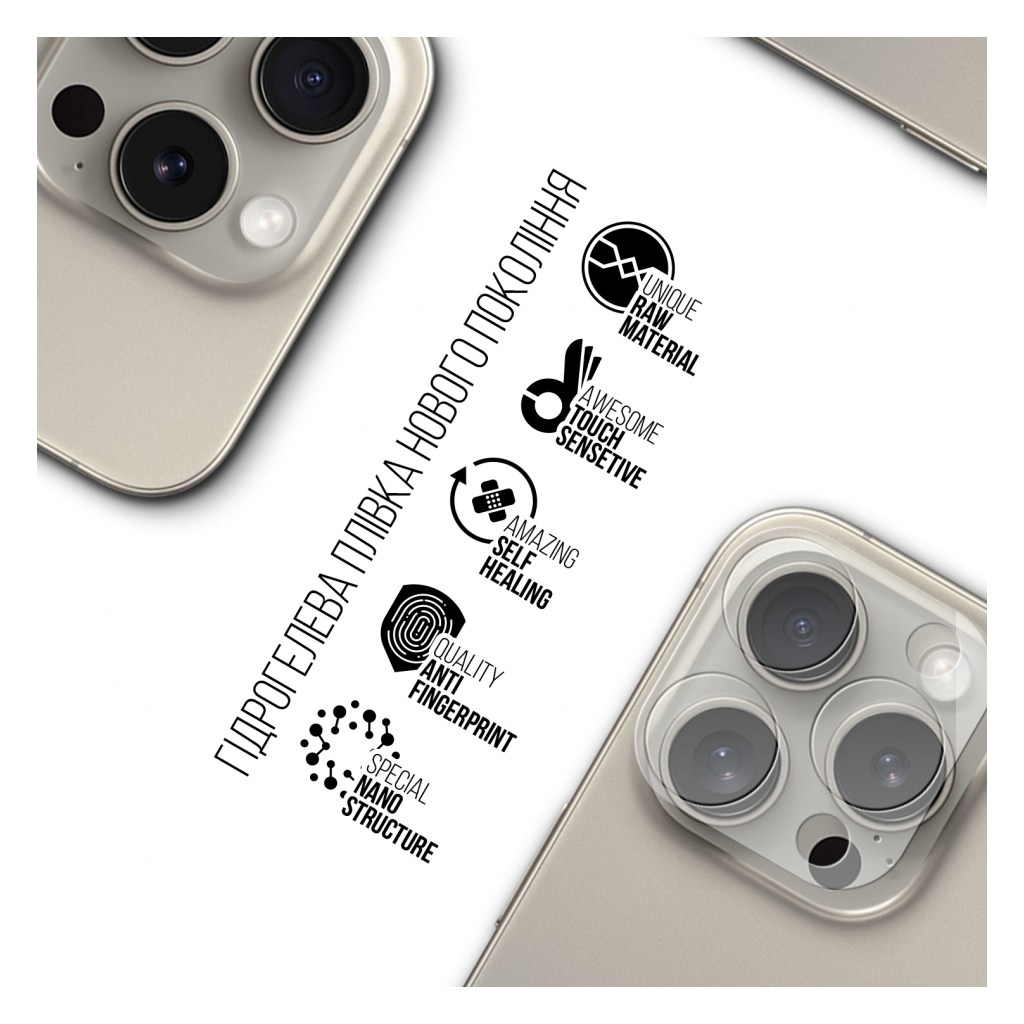 Плівка захисна Armorstandart for Camera Apple iPhone 15 Pro 6 pcs (ARM72556) - зображення 2