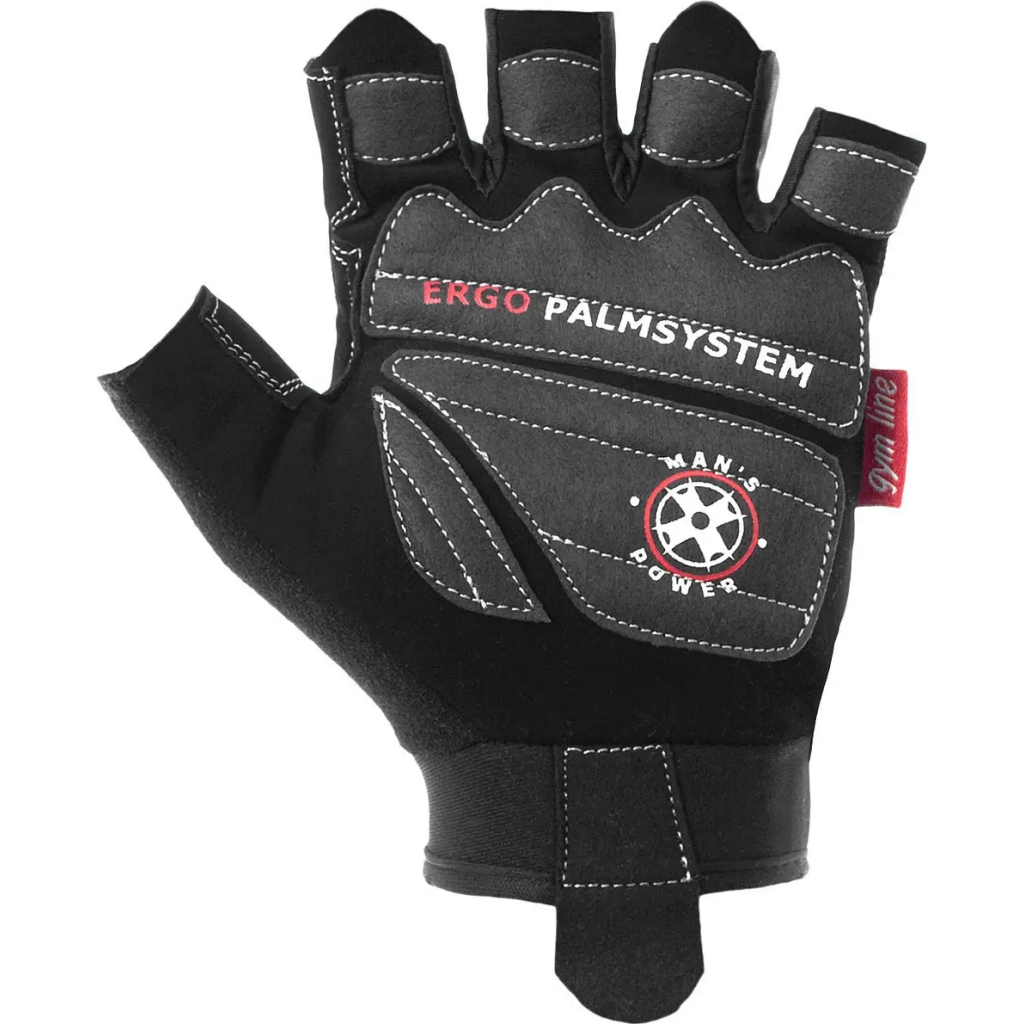Рукавички для фітнесу Power System PS-2580 Mans Power Black L (PS-2580_L_Black) - зображення 4