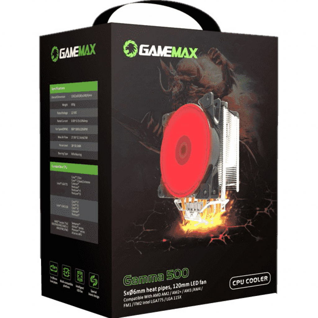 Кулер до процесора Gamemax Gamma 500-Red - зображення 6