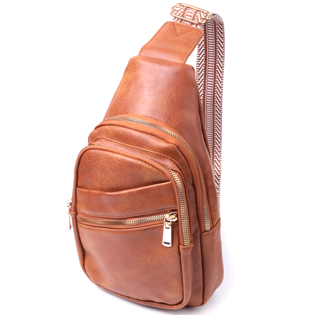 Сумка Vintage Жіноча з однією лямкою через плече з екошкіри Руда (22758) - зображення 1