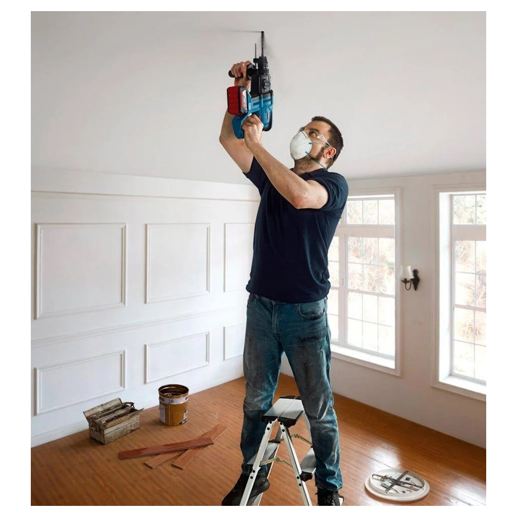 Перфоратор Bosch GBH 180-LI, 2х4Ah, 18, 2 Дж, 2.3 кг (0.611.911.121) - изображение 4