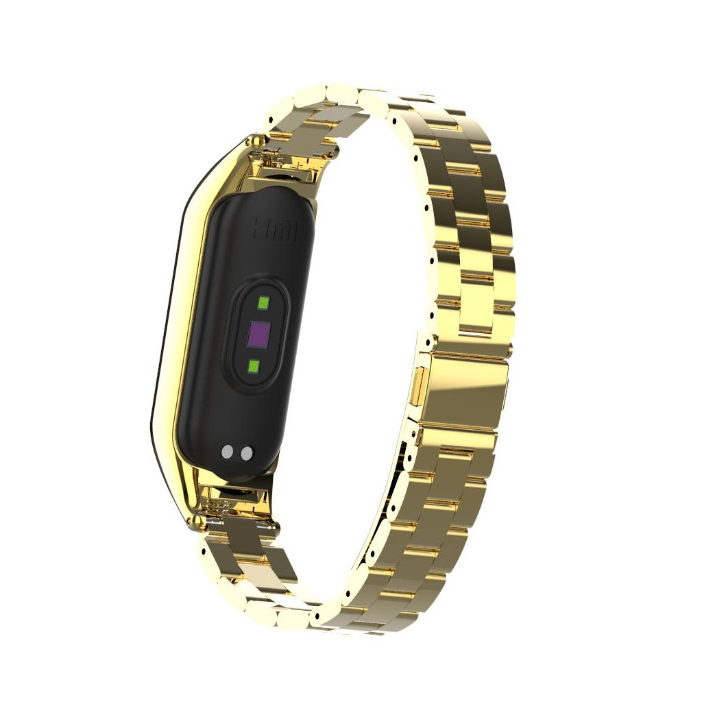 Ремінець до фітнес браслета XoKo Metal Premium Band для Xiaomi Mi band 5 Gold (XK-MTL-GD1) - зображення 5