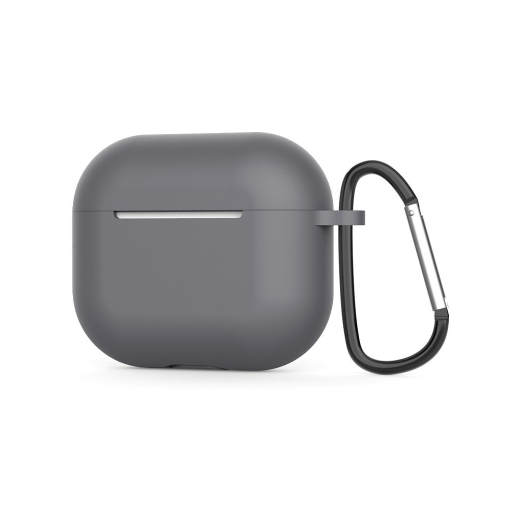 Чохол для навушників BeCover Silicon для Apple AirPods (3nd Gen) Gray (707180) - изображение 2