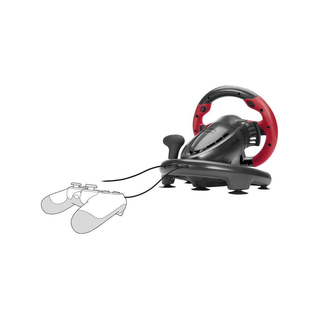 Кермо Speedlink Trailblazer Racing Wheel PC/Xbox One/PS3/PS4 Black/Red (SL-450500-BK) - зображення 4